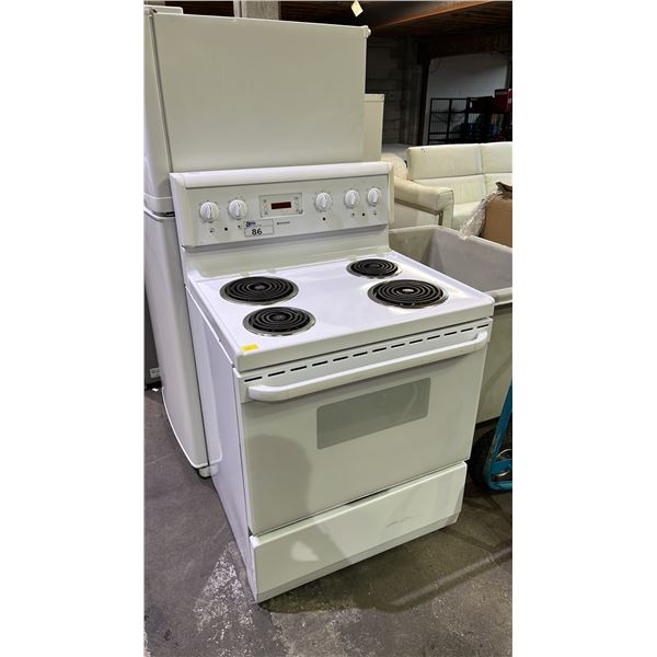 FRIGIDAIRE WHITE 30"W ELECTRIC RANGE OVEN