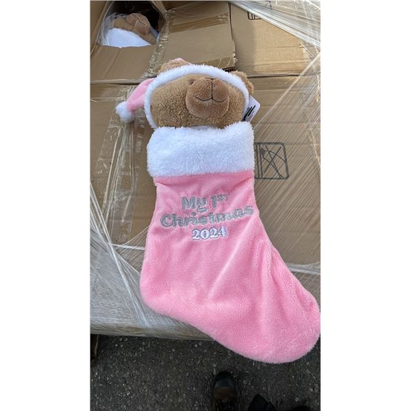 PALLET OF ASSORTED CHRISTMAS STOCKINGS *MUST TAKE ALL ON PALLET*