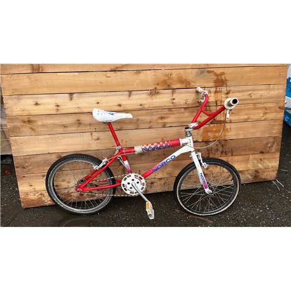 NORCO RED/WHITE SINGLE SPEED BIKE