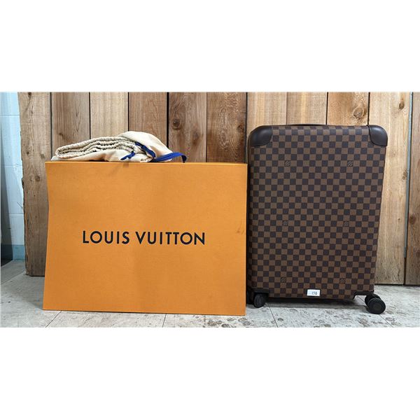 GENUINE LOUIS VUITTON HORIZON 55 BROWN CARRY ON LUGGAGE WITH ORIGINAL BOX, DUST BAG, LUGGAGE TAG,