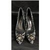 Image 2 : GENUINE DOLCE & GABANNA LACE PUMPS WITH CRYSTAL EMBELLISHMENTS  - LADIES SIZE 38.5