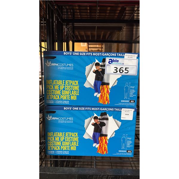 TWO BOYS ONE SIZE FITS MOST INFLATABLE COSTUMES