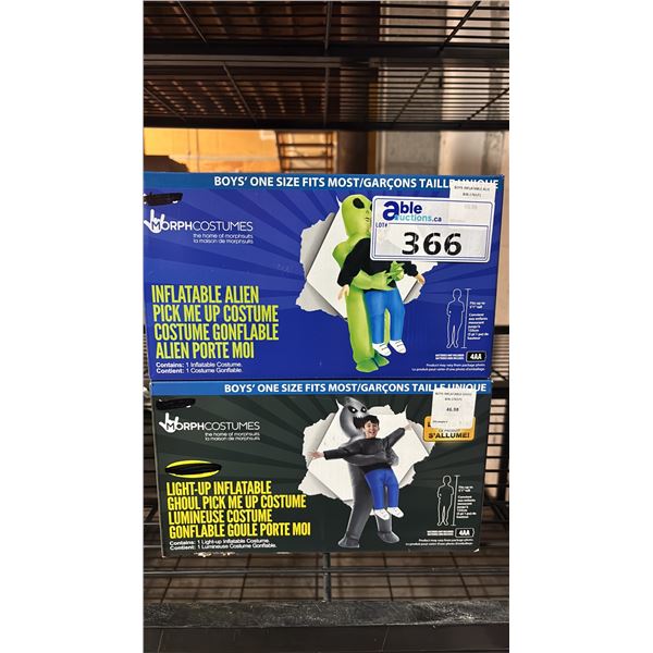 TWO BOYS ONE SIZE FITS MOST INFLATABLE COSTUMES