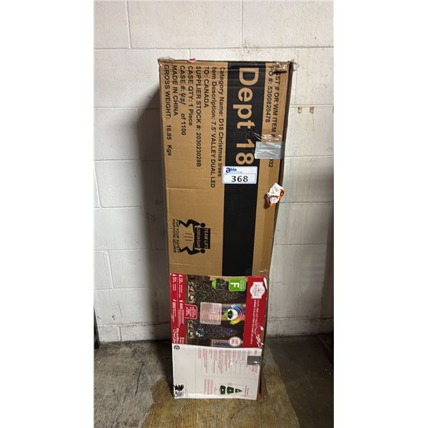 HOLIDAY TIME 7.5' PRE LIT VALLEY TREE