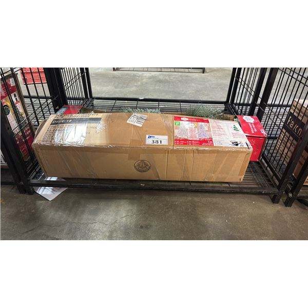 HOLIDAY TIME 6.5' PRE LIT PAXTON PINE TREE & GARLAND