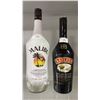 Image 1 : 1.14 L BOTTLE OF MALIBU RUM & 750 ML BOTTLE OF BAILEY'S IRISH CREAM - SEALED BOTTLES