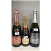 Image 1 : LOUIS BOUILLOT ROSE, MOET & CHANDON CHAMPAGNE & KRAUSE BERRY FARMS SPARKLING APPLE WINE