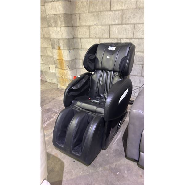 BEST MASSAGE BLACK LEATHER MASSAGE CHAIR WITH POWER CORD