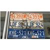 Image 1 : 3 PAIRS OF VINTAGE BC LICENSE PLATES - 1986 & TWO 1978