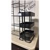 Image 2 : 6 TIER BLACK METAL ORGANIZER & A 3 TIER BLACK METAL ORGANIZER