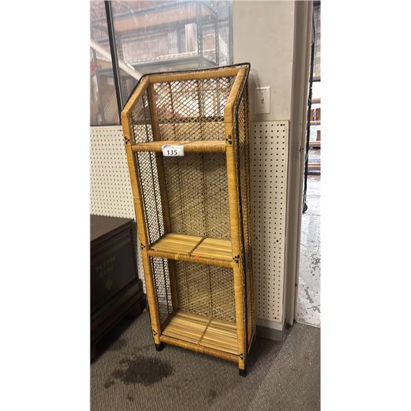 3 TIER WICKER STORAGE SHELF