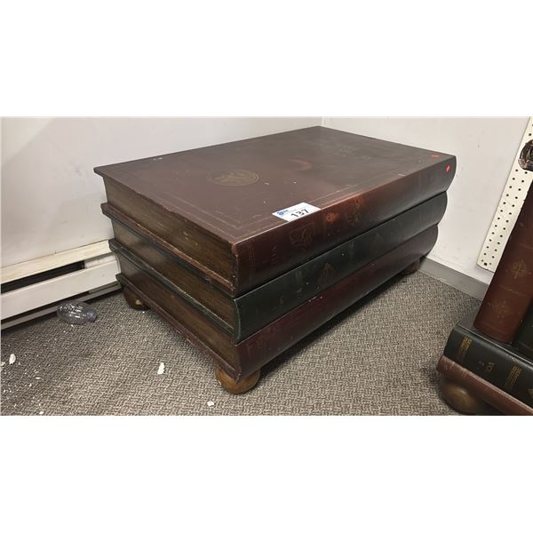 BOOK COFFEE TABLE - APPROX. 37 1/2"W X 23"D X 18"H