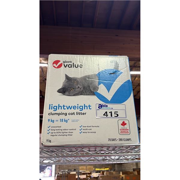 GIANT VALUE LIGHT WEIGHT CLUMPING CAT LITTER