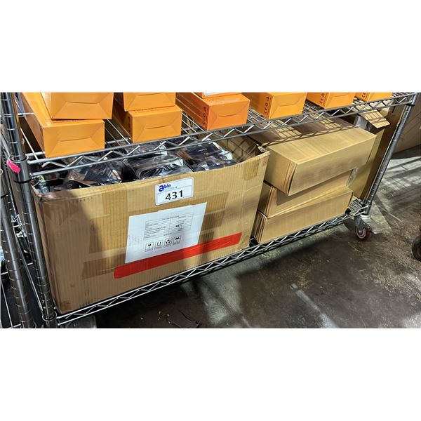 CASE OF ECONOUR TUBE TRASH BAGS & CASE OF HEPA REPLACEMENT FILTERS