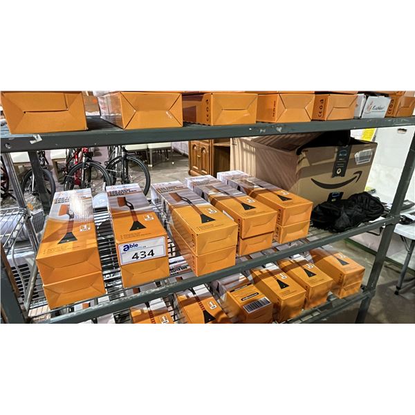 SHELF OF 2 IN 1 CAR SNOW SCRAPER & BRUSHES + MITTENS WITH BUILT IN WINDOW SCRAPER