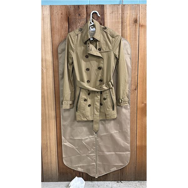 LADIES BURBERRY TRENCH COAT (UK SIZE 4) WITH GARMENT BAG