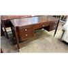 Image 1 : DARK WOODEN 5 DRAWER DESK