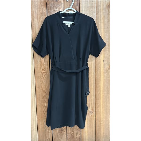 BURBERRY BLACK BELTED DRESS - UK SIZE 10