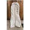 Image 5 : SIZE 6  HALTER STYLE WEDDING DRESS  WITH BEADED WAIST & SHOULDERS IN GARMENT BAG