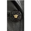 Image 4 : LADIES VERSACE LEATHER COAT WITH GARMENT BAG - SIZE 10 *GARMENT BAG NEEDS CLEANING*