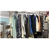 Image 1 : RACK OF ASSORTED CLOTHING: SHIRTS, JACKETS & DRESSES *RACK NOT INCLUDED*
