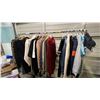 Image 1 : RACK OF ASSORTED CLOTHING: SWEATERS, JACKETS & DRESSES *RACK NOT INCLUDED*