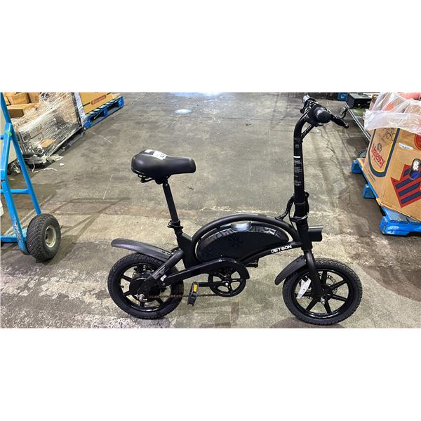 JETSON BLACK ELECTRIC BIKE - *WORKING CONDITION UNKNOWN/MAY BE MISSING PARTS AND OR PIECES*