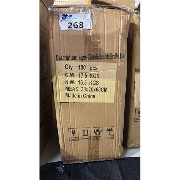 CASE OF MAGNETIC BLACK MESH SIDE WINDOW VEHICLE SUNSHADES