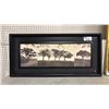 Image 1 : FRAMED PRINT OF TREE SCENERY - 21" X 45"
