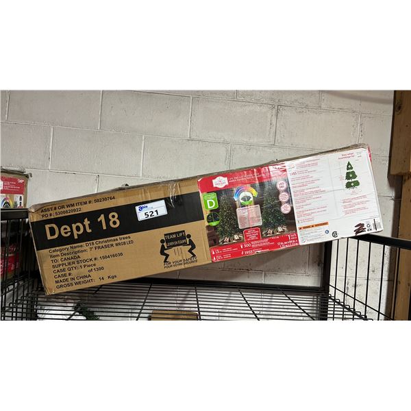 7' PRELIT FRASER PINE TREE