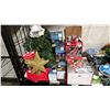 Image 2 : SHELF OF ASSORTED CHRISTMAS LIGHTS, STAR TREE TOPPER & PINE GARLAND