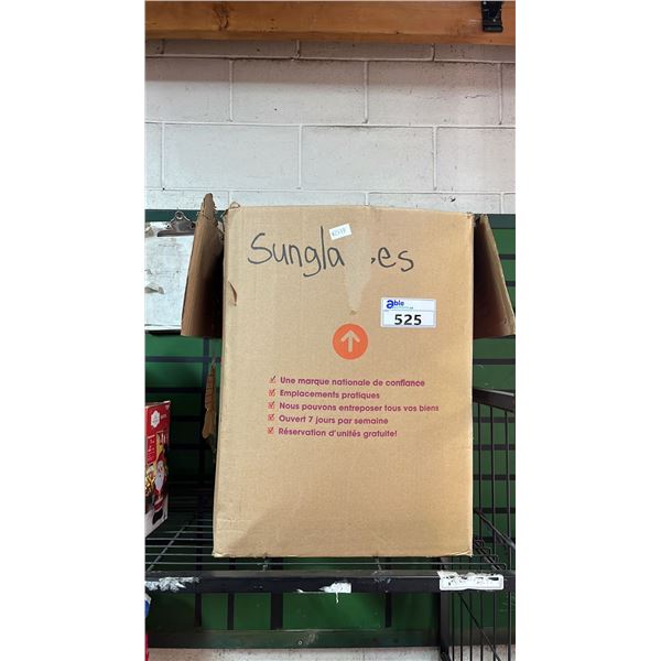 LARGE BOX OF ASSORTED SUNGLASSES