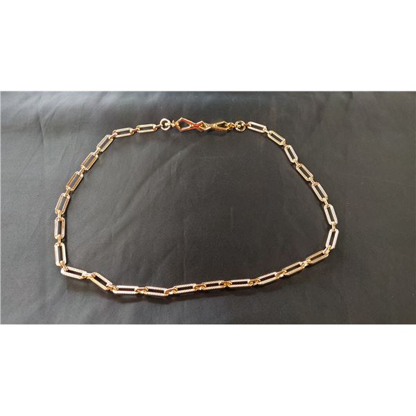 GUCCI GOLD COLORED PURSE CHAIN 39.5" LENGTH