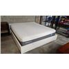 Image 1 : WHITE KING SIZE BED FRAME WITH MATTRESS AND BOX SPRING