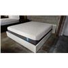 Image 2 : WHITE KING SIZE BED FRAME WITH MATTRESS AND BOX SPRING