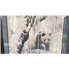 Image 2 : ROBERT BATEMAN "WINTER FILIGREE GIANT PANDA"  PRINT - APPROX. 16" X 19" FRAMED