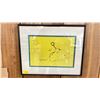 Image 1 : JAMES SIMON " SPIRIT OF THE TUNNEL" FIRST NATIONS FRAMED PRINT - APPROX. 13 3/4" X 17"