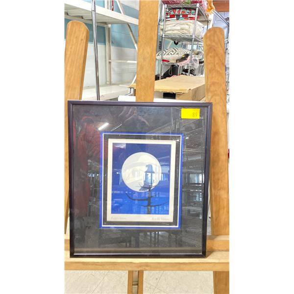ROY VICKERS "EAGLE MOON" FRAMED PRINT - APPROX. 11 1/4" X 12 3/4"