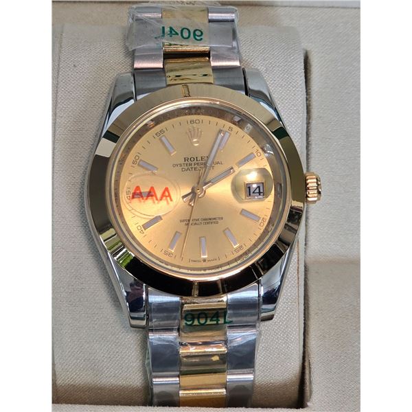 FULLY AUTOMATIC ROLEX DATEJUST 41 MM YELLOW GOLD HIGH QUALITY REPLICA WATCH,