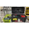 Image 1 : HUSKY TOOLBOX WITH CONTENTS, BOSCH SELF LEVELLING LASER, BOSCH POSITIONING DEVICE & HUSKY DIGITAL
