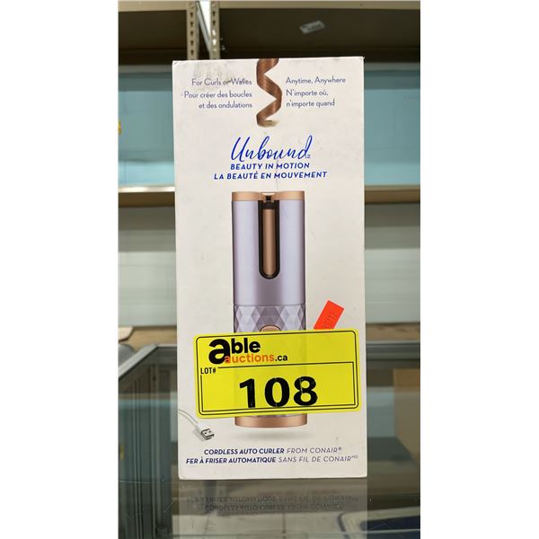 CONAIR UNBOUND CORDLESS AUTO CURLER