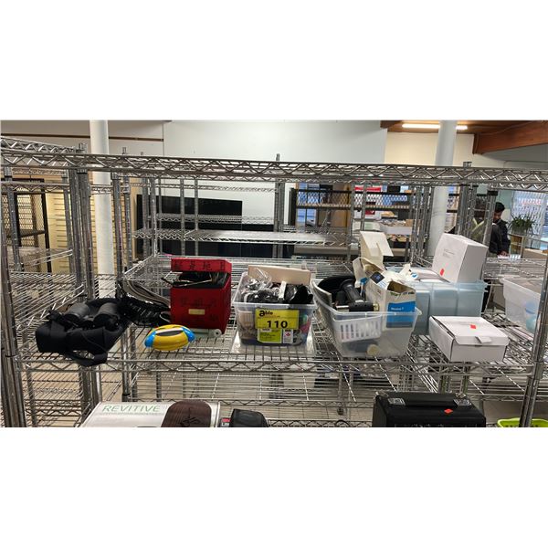 SHELF OF STICK MATCHES, ASSORTED SUNLGLASSES, SIRIUS STRATUS 7, JAMOJI BLUETOOTH SPEAKER & MORE