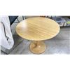 Image 1 : BAMBOO MID CENTURY INSPIRED ROUND DINING TABLE - 36" DIAMETER