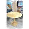 Image 2 : BAMBOO MID CENTURY INSPIRED ROUND DINING TABLE - 36" DIAMETER
