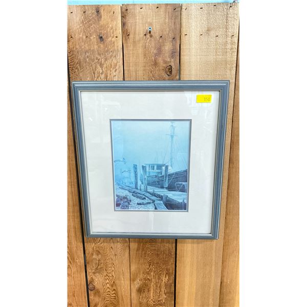 ROBERT BATEMAN "SARAH E. WITH GULLS"  PRINT - APPROX. 15 1/2" X 17 3/4" FRAMED