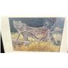 Image 2 : ROBERT BATEMAN "COUGAR AT KIKOMUN"  PRINT - APPROX. 16 1/2" X 13 3/4" FRAMED