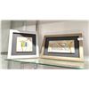 Image 1 : 2 FUSED GLASS/METAL FRAMED ART PIECES - BOTH ARE SIGNED BY ARTIST