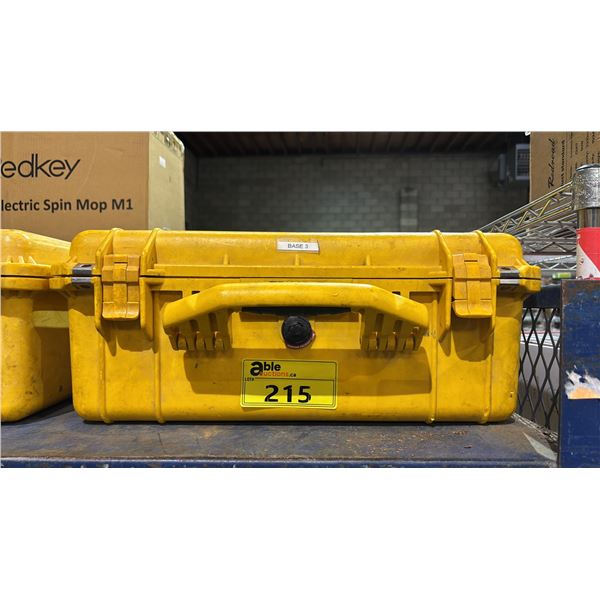 YELLOW PELICAN CASE WITH FOAM INSERTS