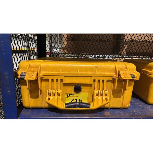 YELLOW PELICAN CASE WITH FOAM INSERTS