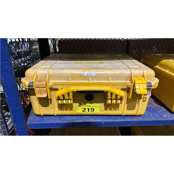 YELLOW PELICAN CASE WITH FOAM INSERTS